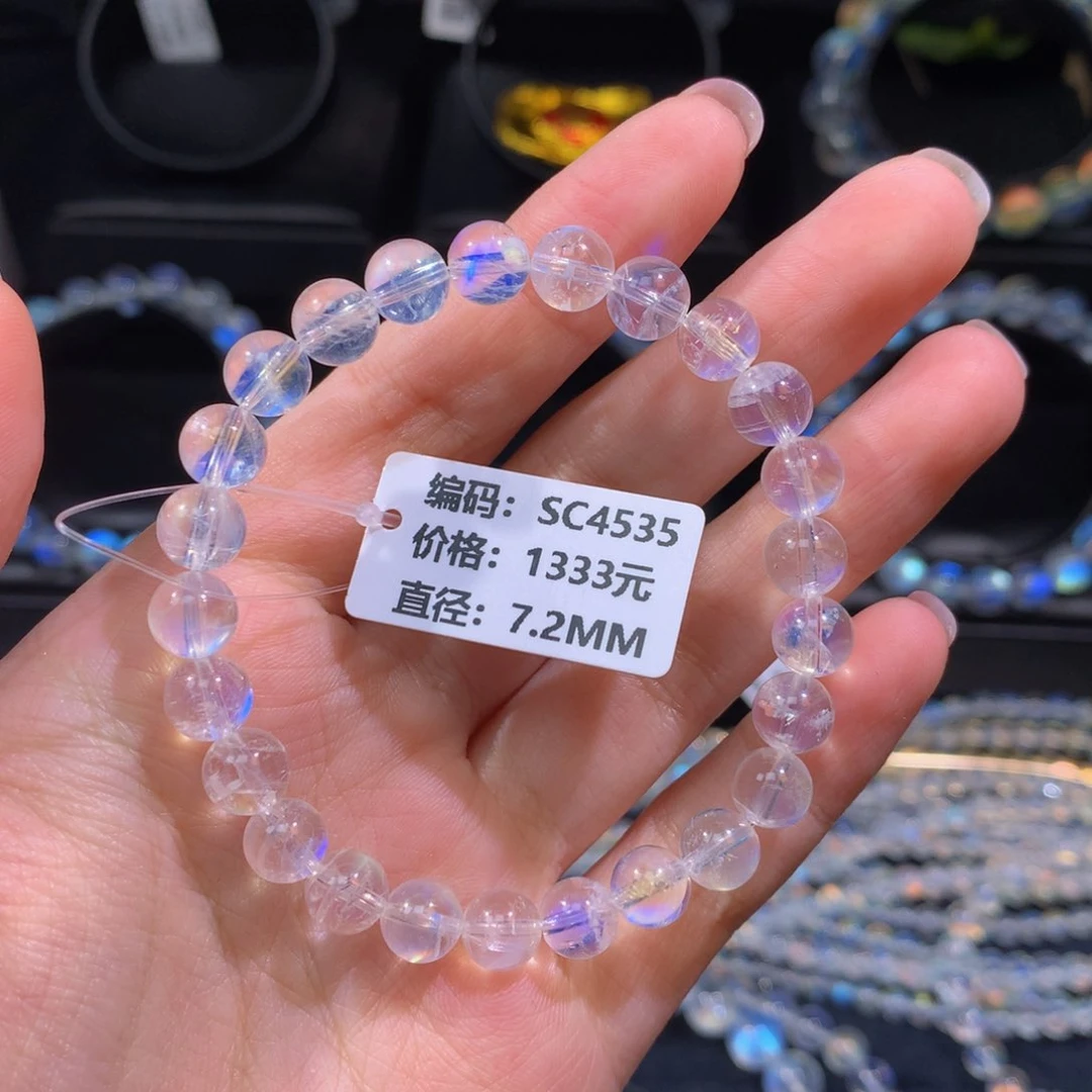 月光石手链未镶嵌SC4535#7.2mm