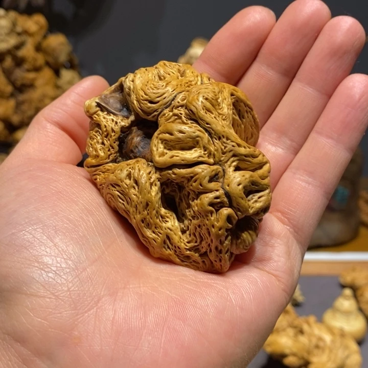 楠木歪*降龙木手把件雷击