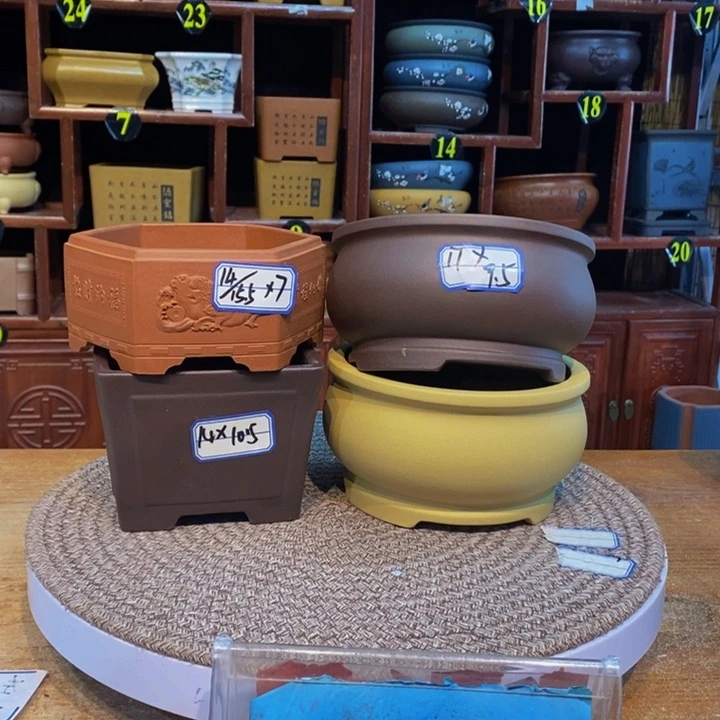 紫砂花盆紫砂花盆