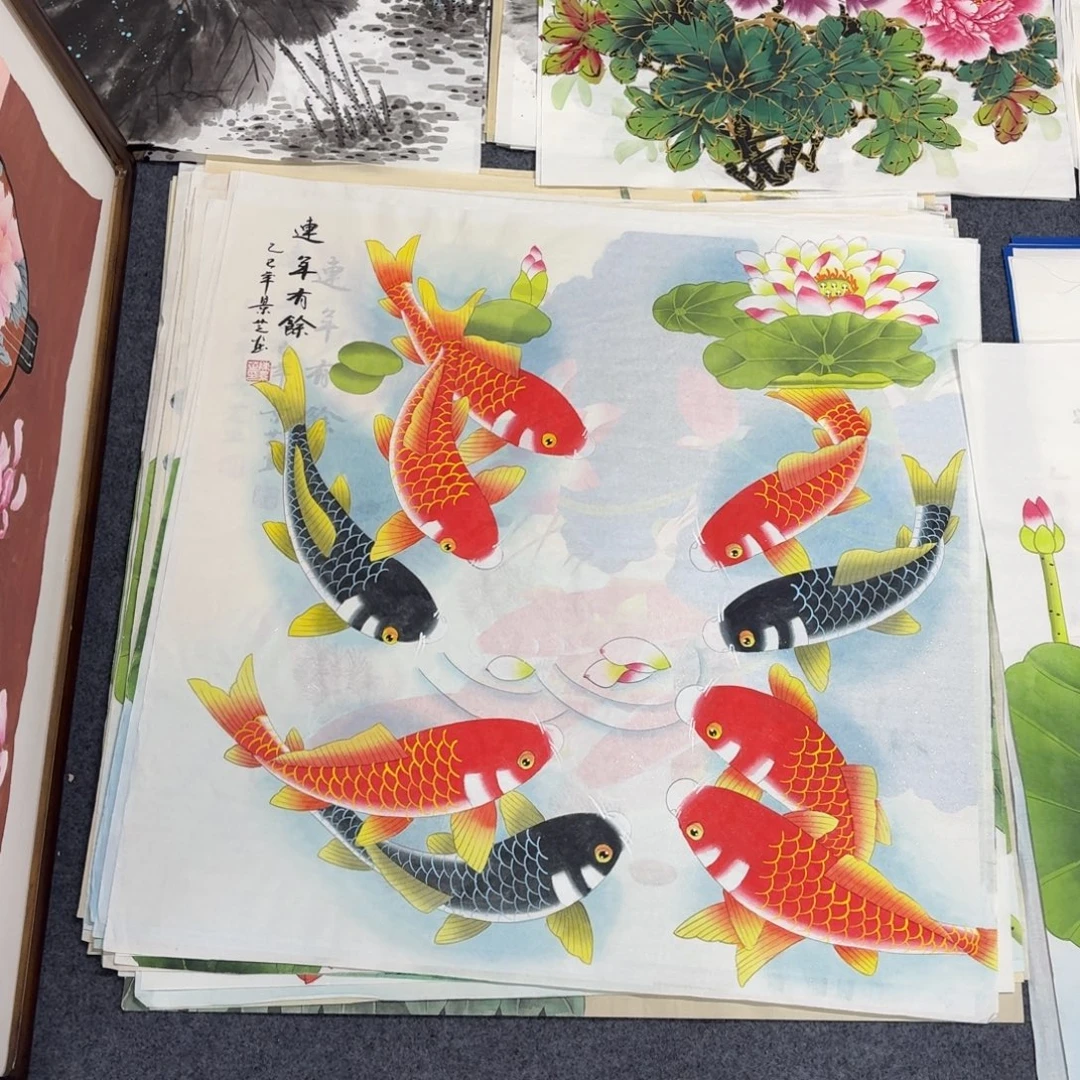 国画68×68工笔手绘画画画