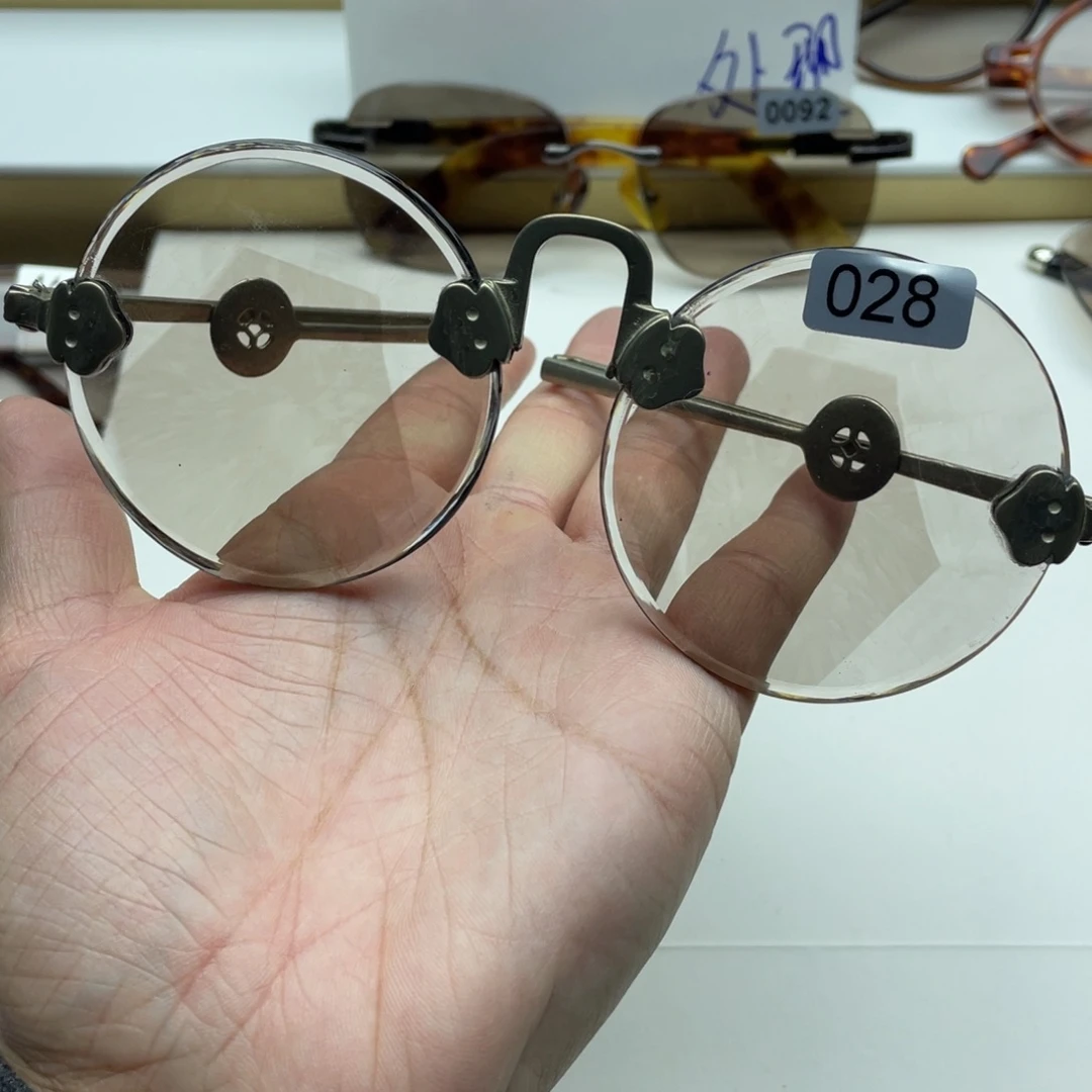 茶水晶复古圆 028