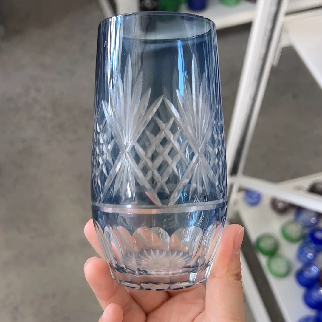 水晶玻璃高脚款微瑕一个