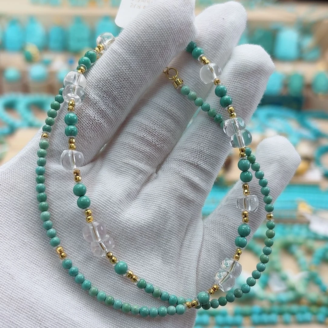 绿松石银S925镶嵌珠宝奇石