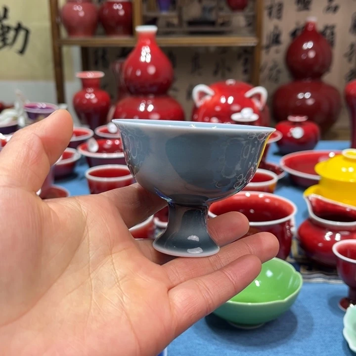 景德镇陶瓷水墨色贵妃杯
