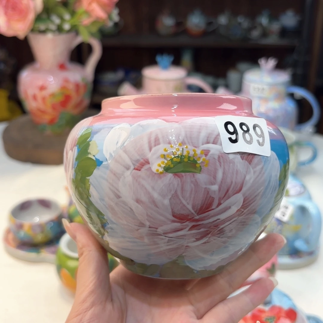 景德镇手绘高温釉下彩陶瓷茶具
