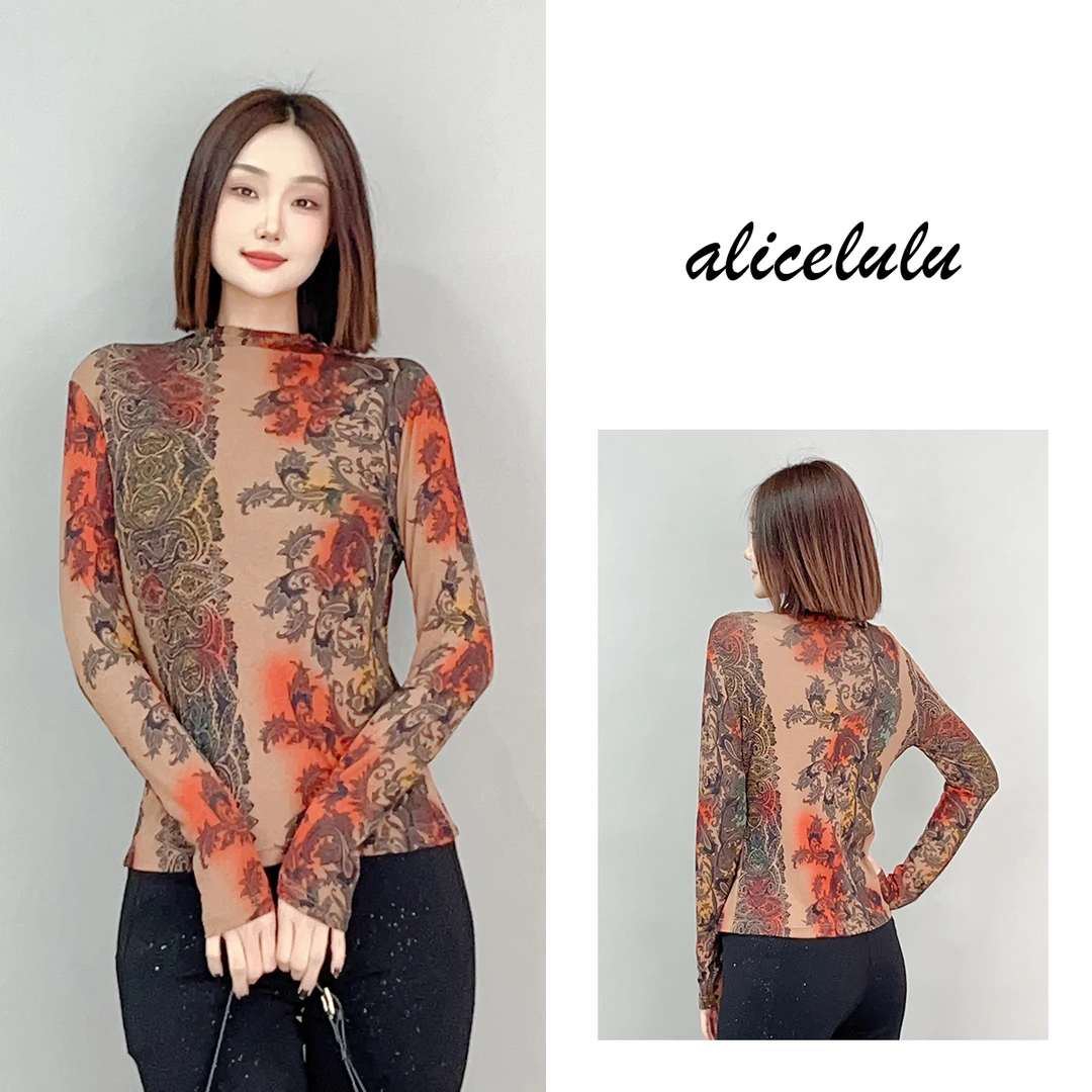 [早春补贴] ALICE “旧梦时空”衬衫 优雅复古 加厚保暖 S2141379J