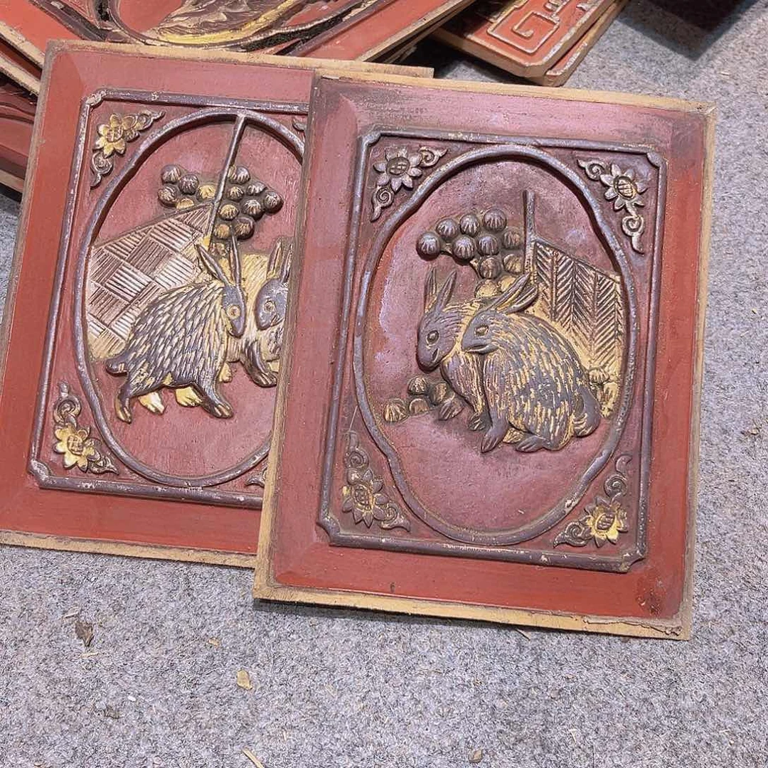 香樟木玄老木雕花板