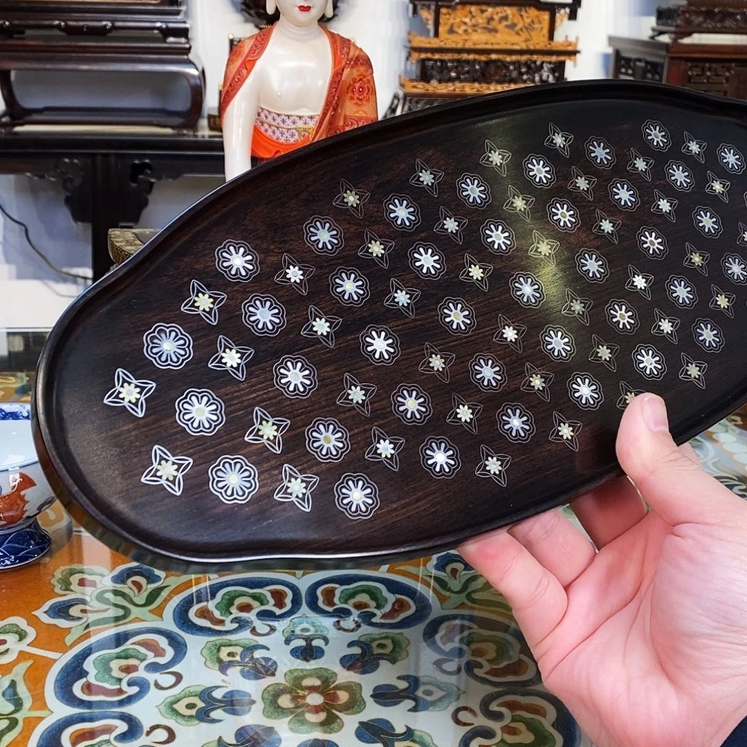 黑酸枝木类成套家具紫光檀茶盘