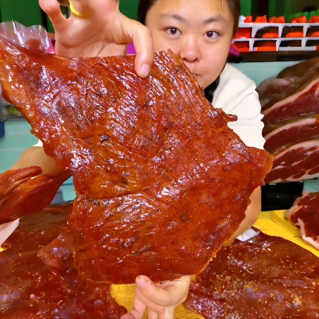 精选后腿肉原切大片猪肉脯办公休闲解馋零食