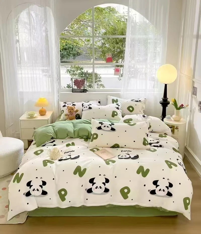 高端轻奢空调被印染国宝熊猫凉感