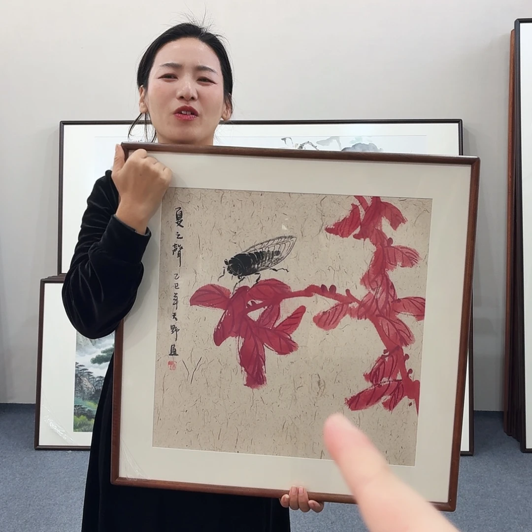 我***长国画手绘作品60-60尺寸