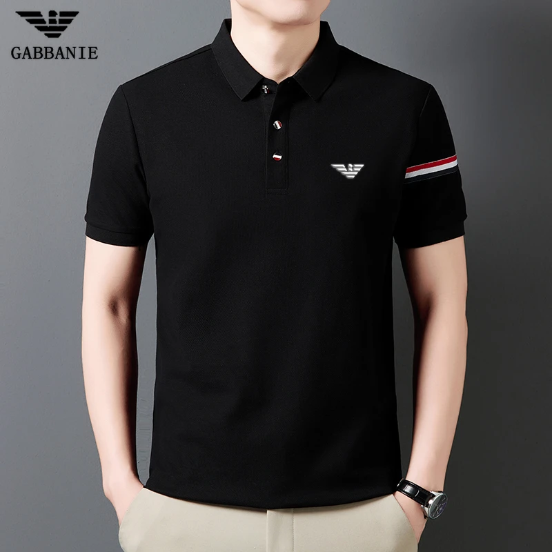 GABBANIE意大利轻奢国际大牌2025夏季新款男士短袖T恤纯棉POLO衫