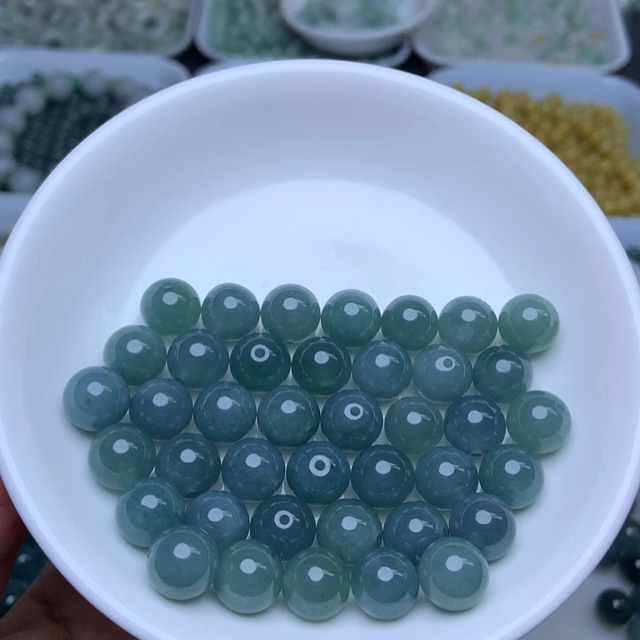 散珠翡翠卡10冰透蓝水10个