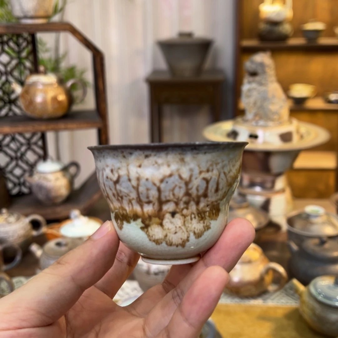 不染柴烧精品主人杯