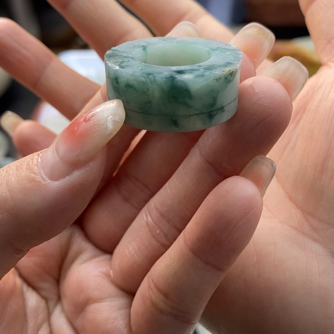 定制翡翠戒指未镶嵌玛*