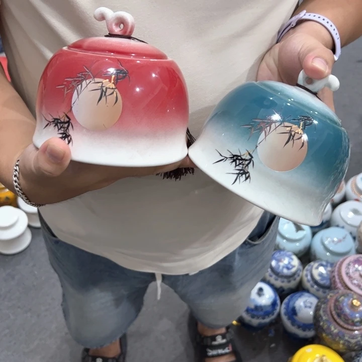 瑕疵福利品陶瓷茶叶罐
