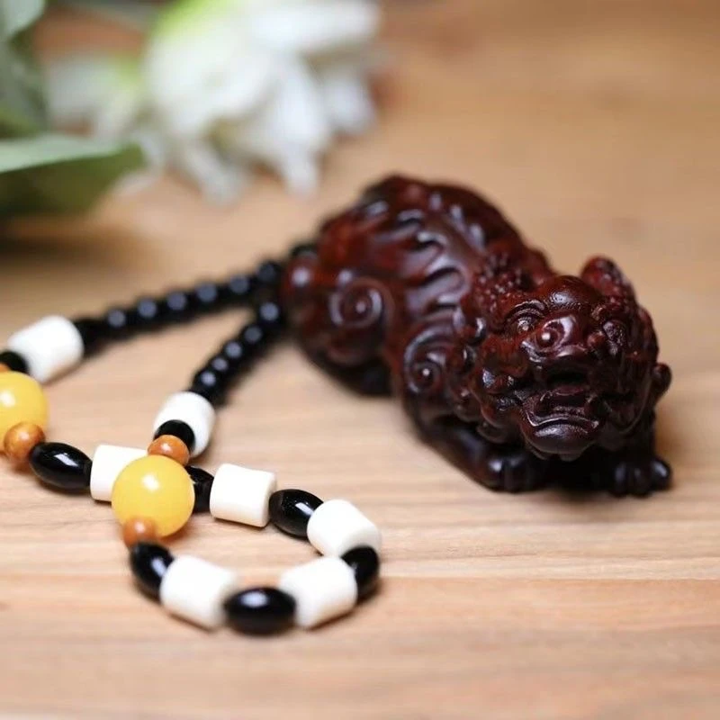 紫檀貔貅手把件-无礼盒-@@YS945-8