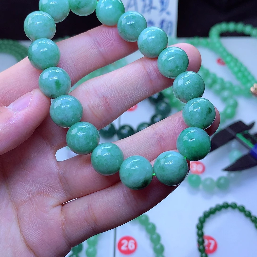 翡翠毛衣链未镶嵌