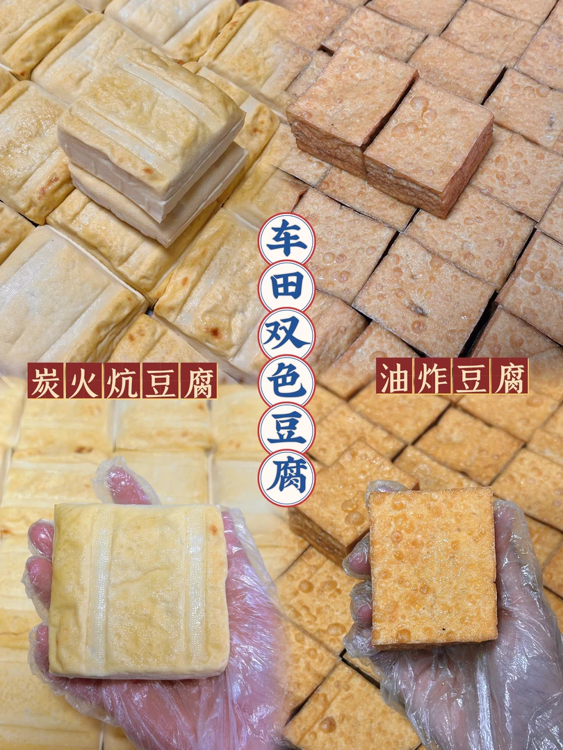 车田豆腐双色豆腐混搭炸豆腐炕豆腐