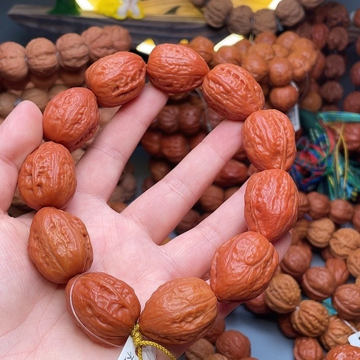 我***好文玩核桃手串大枣
