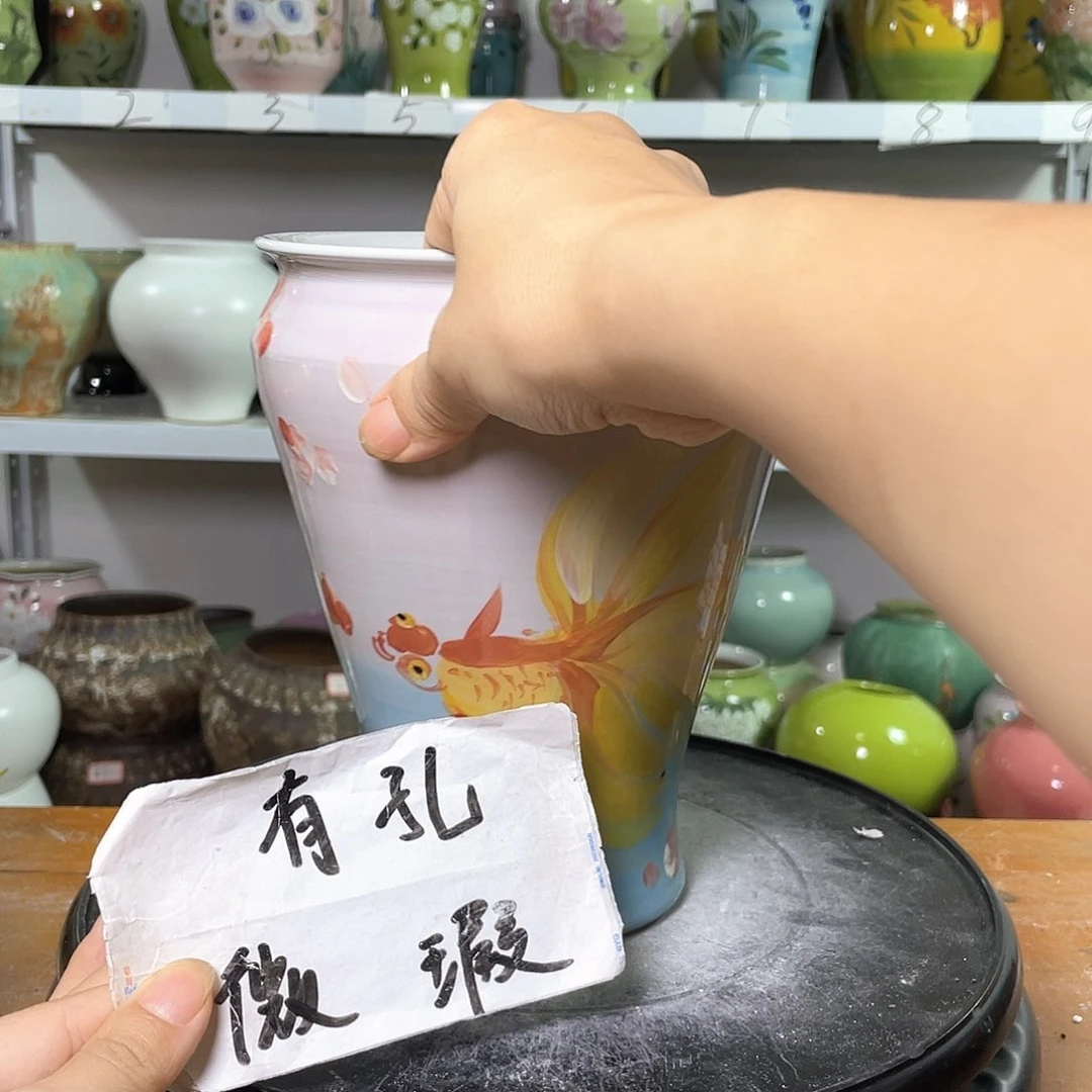 景德镇陶瓷花盆花器微瑕258
