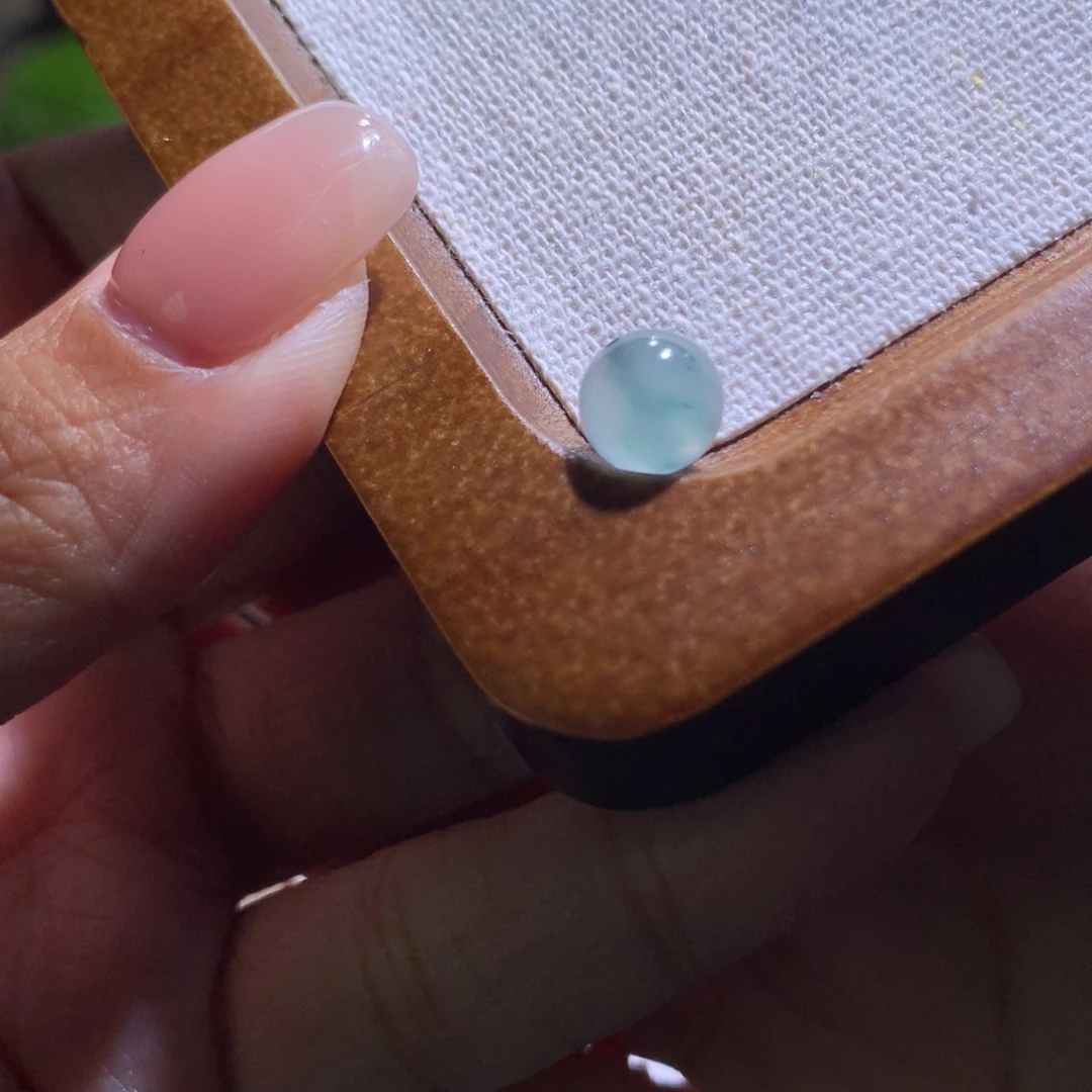 翡翠散珠特价高冰蓝飘花卡8