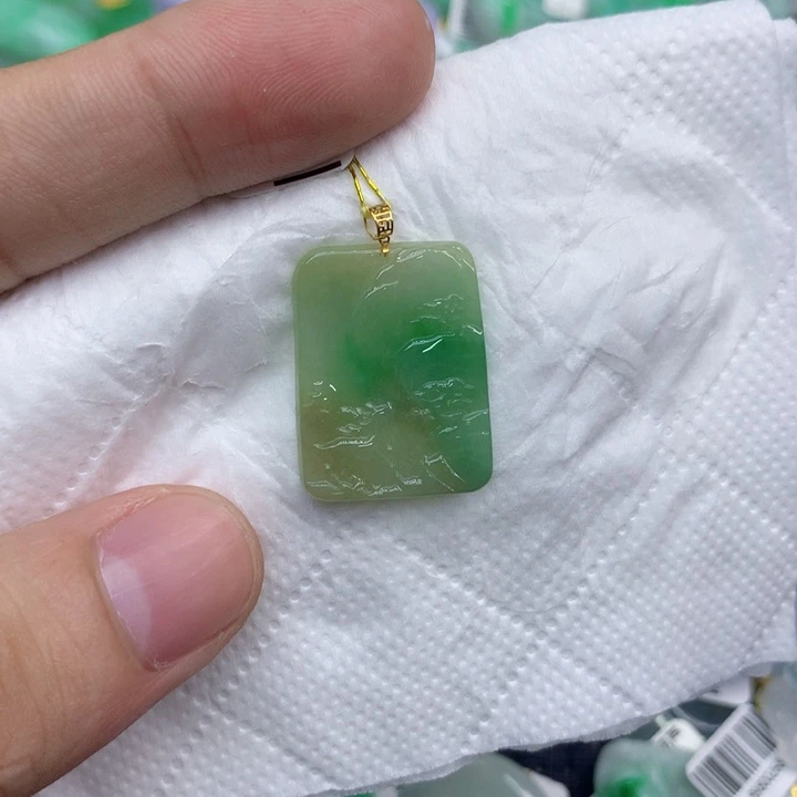翡翠银S925镶嵌戒指