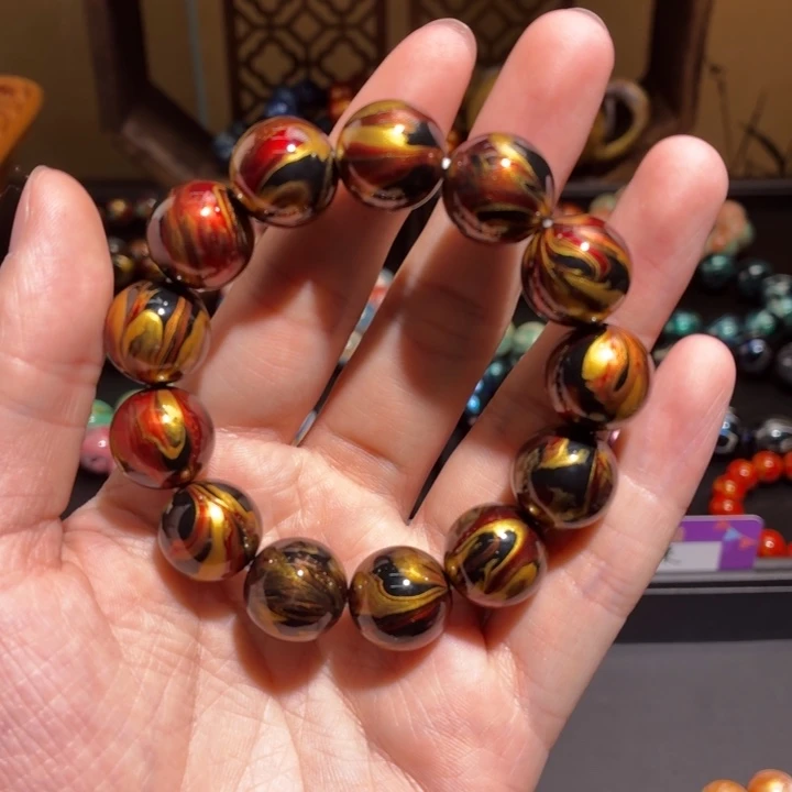 秦皇大漆手串15尺寸