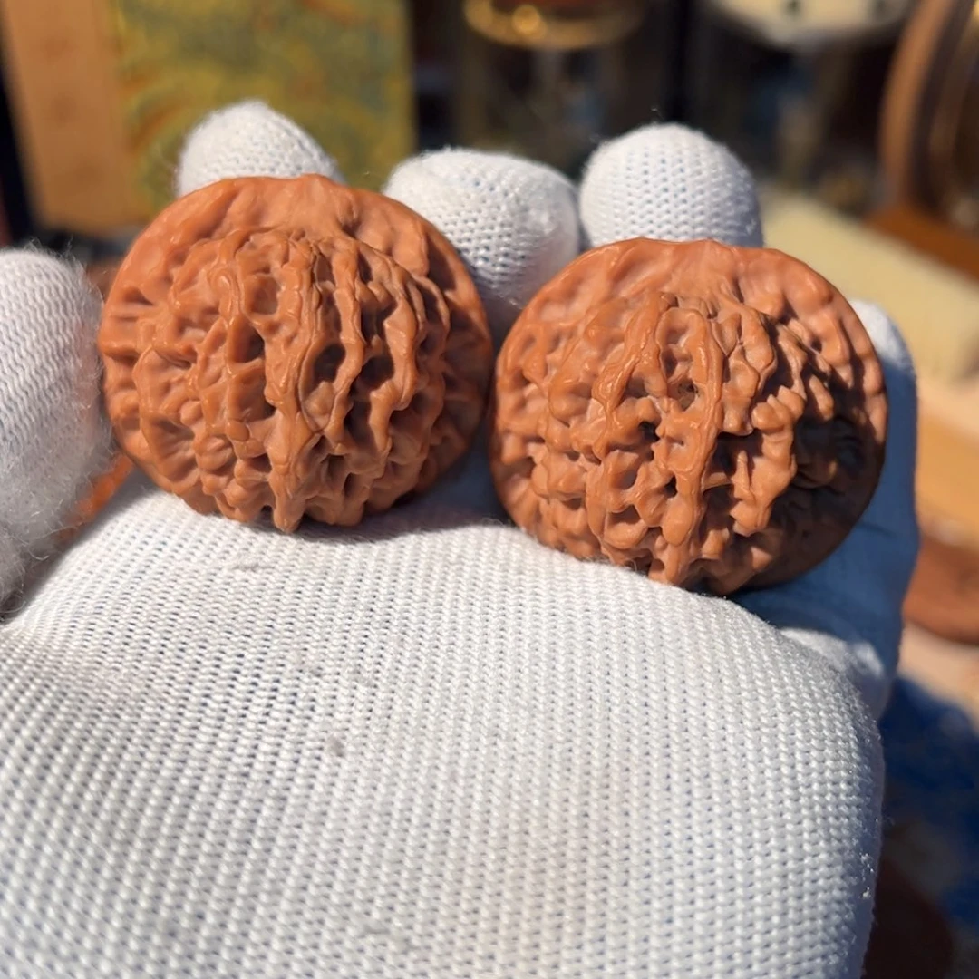 光***奔文玩核桃把件全品秦闷40（盘玩打底不退不换）