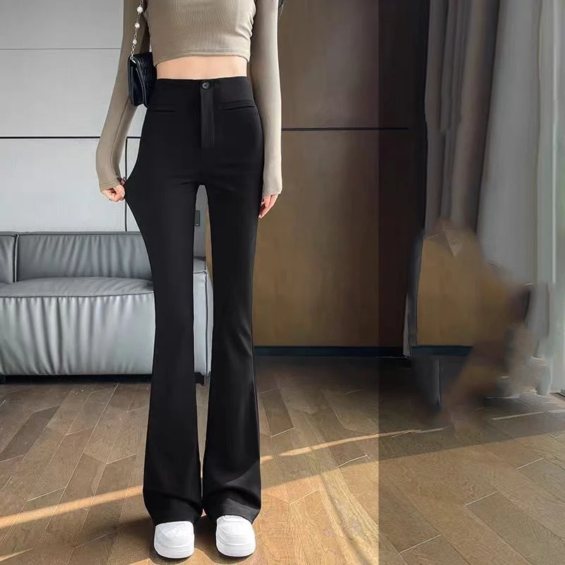 （柚子同款）HM冬款奥丽绒显瘦小黑微辣裤9971