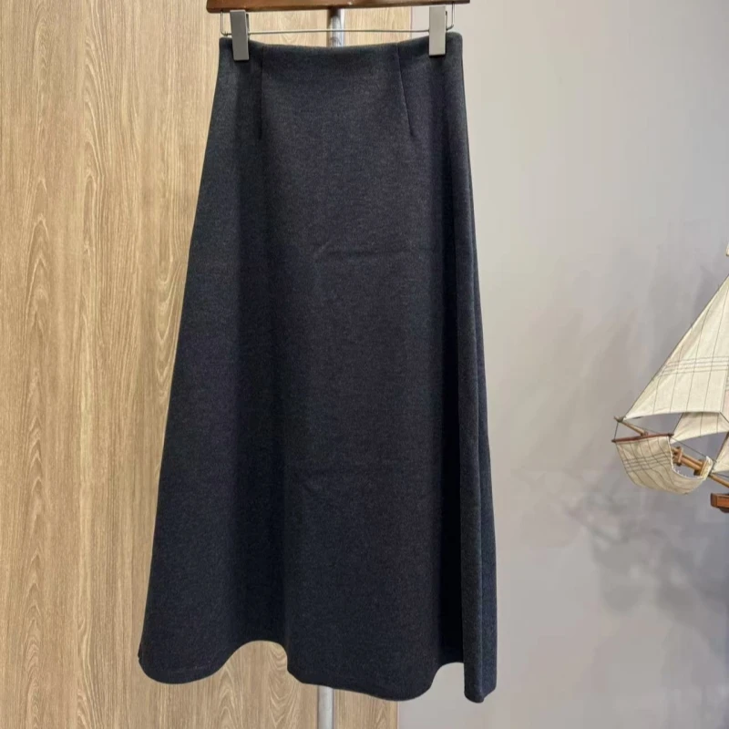 【高挑】混纺新款加厚女士微弹力腰围半身裙UUBQ122005