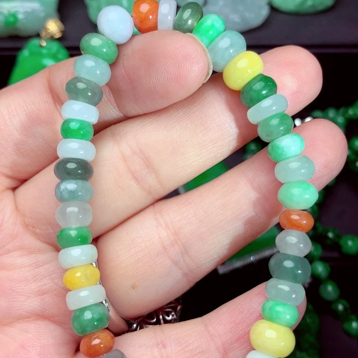 翡翠未镶嵌毛衣链