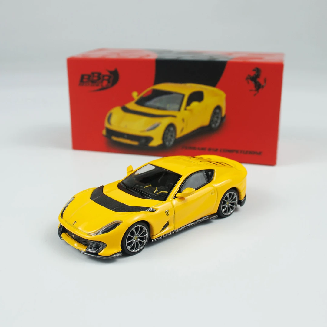 BBR车模 1:64 合金 法拉利812C 黄色 小比例汽车模型收藏合金车