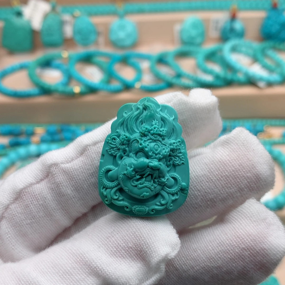 绿松石未镶嵌珠宝奇石23mm