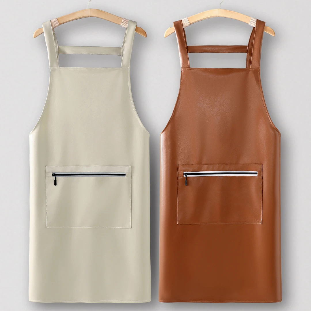 工装围裙厨房家用防水防油烧饭工作服女定制logo印字餐饮上班专用