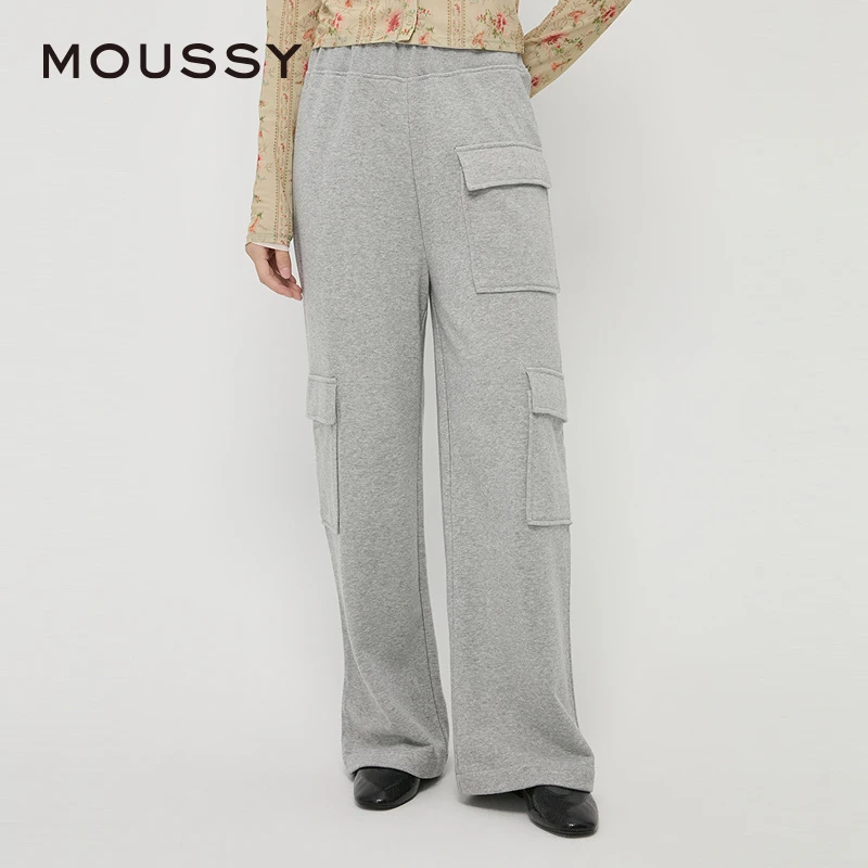 moussy 秋季新品多美式休闲多口袋宽松运动卫裤028HAA80-2101