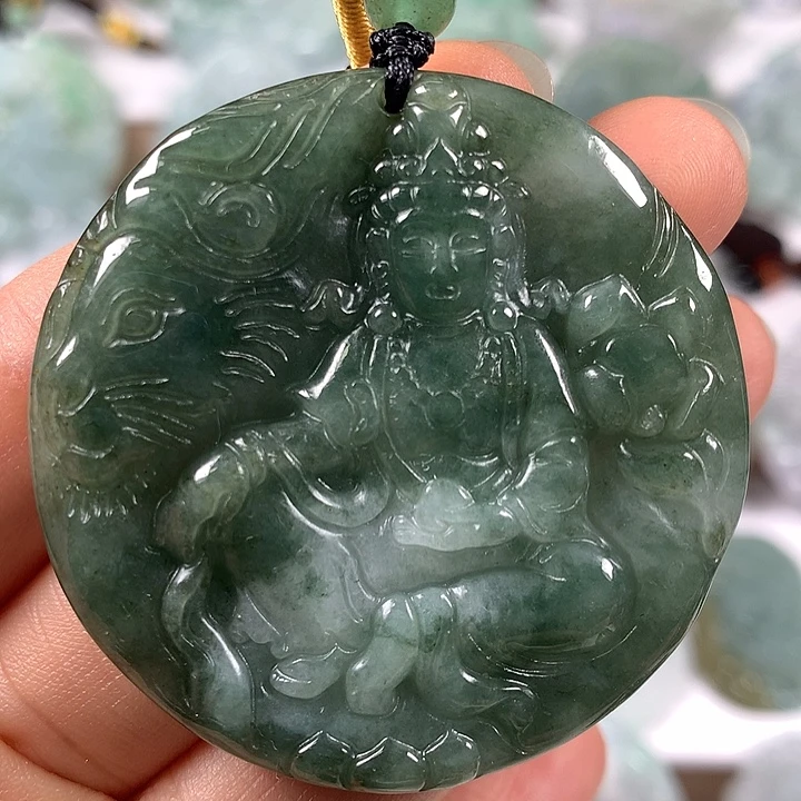 颈饰未镶嵌翡翠文殊菩萨福利