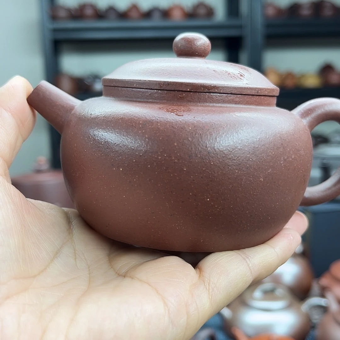 柿圆壶200cc紫泥壶