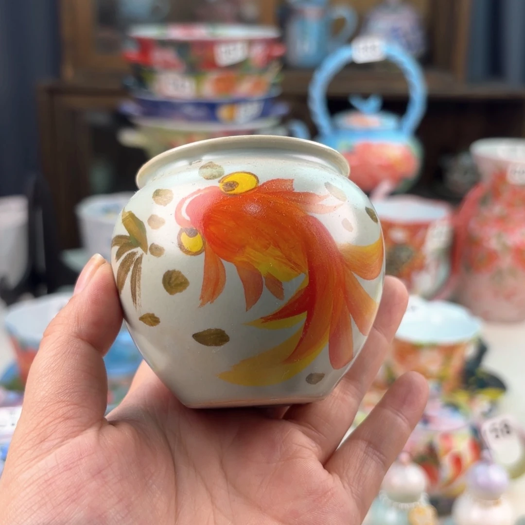 景德镇手绘高温釉下彩陶瓷茶具