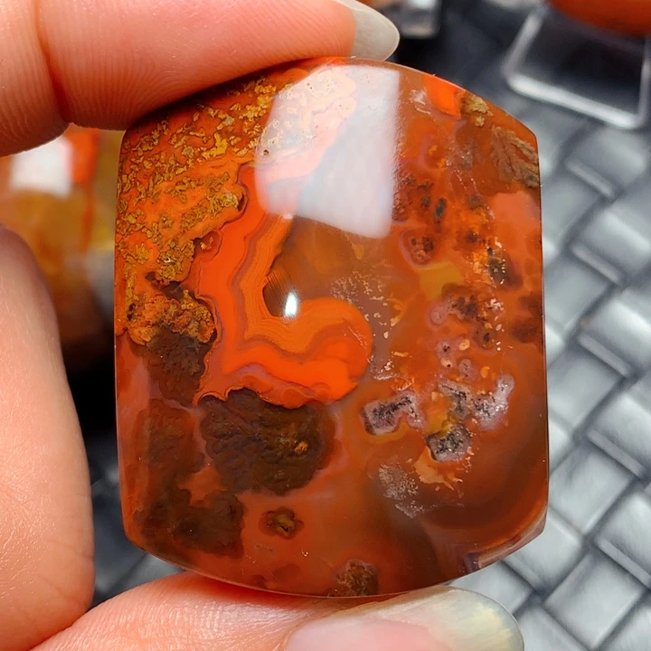 玛瑙/玉髓颈饰足银镀金镶嵌快*?