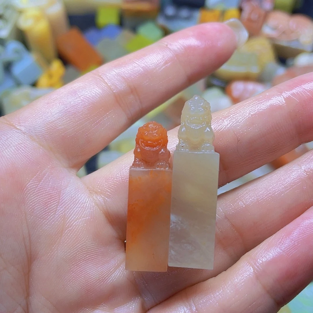 青田石印石牙签章