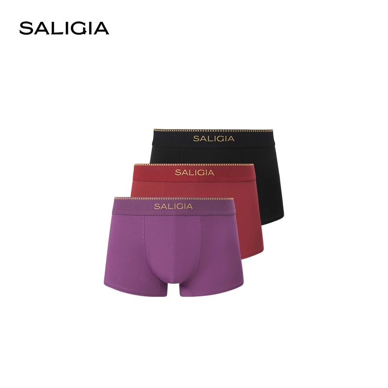SALIGIA希腊之源系列丰稔藤叶140S莫代尔男士平角内裤