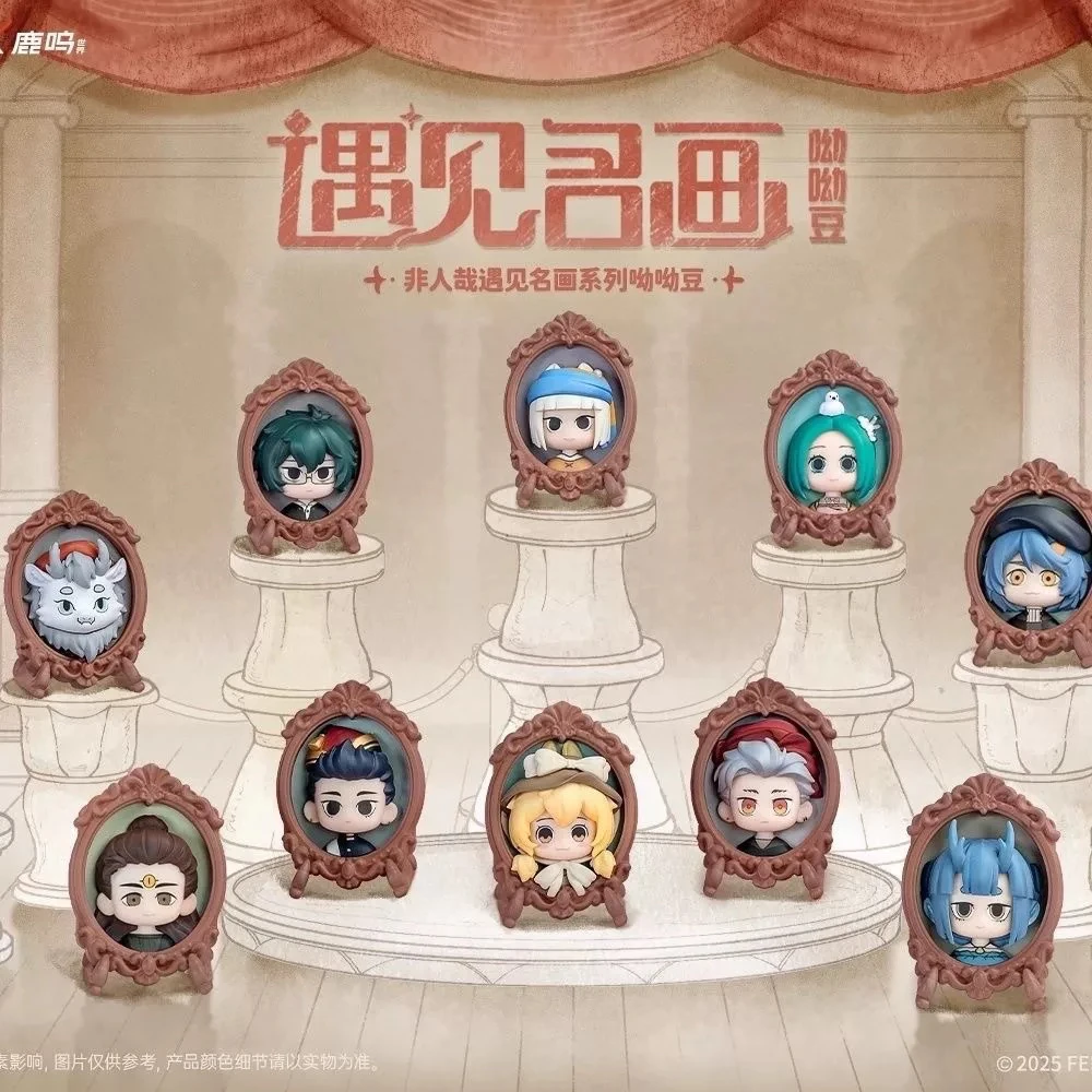 遇见名画系列呦呦豆动漫卡通周边角色盲盒