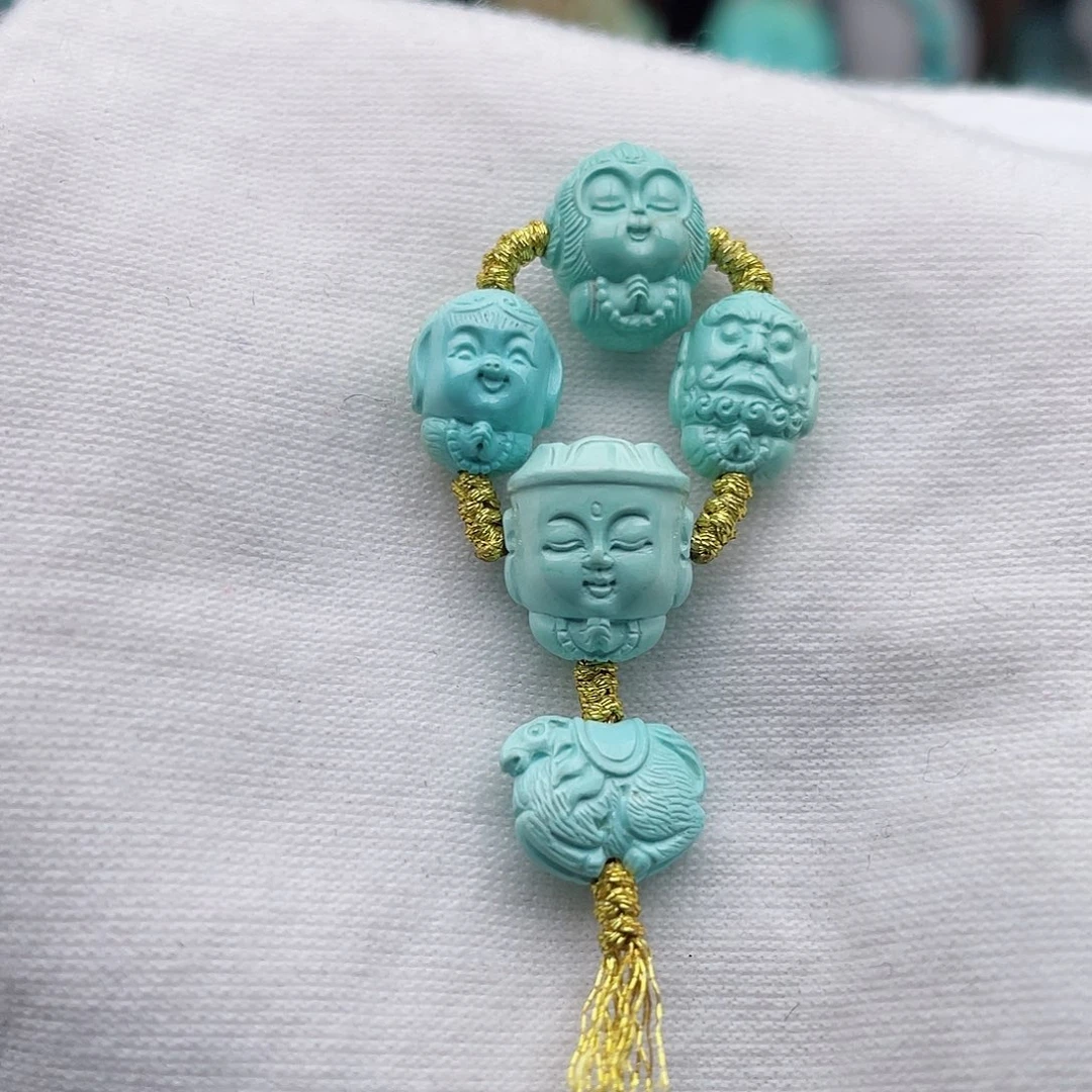 绿松石未镶嵌颈饰