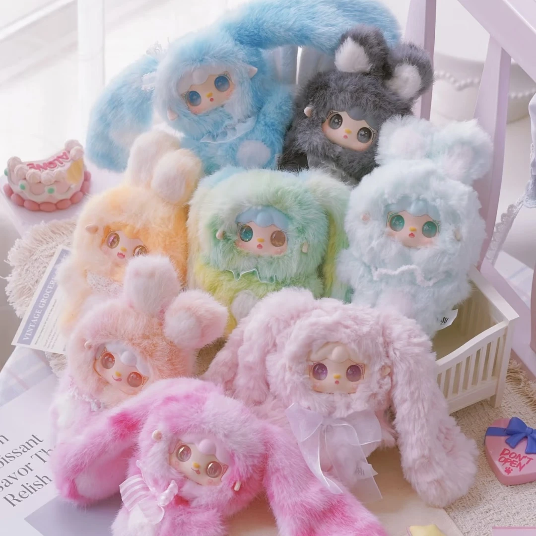 yooki氧氧跳一跳小兔正版毛绒挂件盲盒 节日礼物 送礼