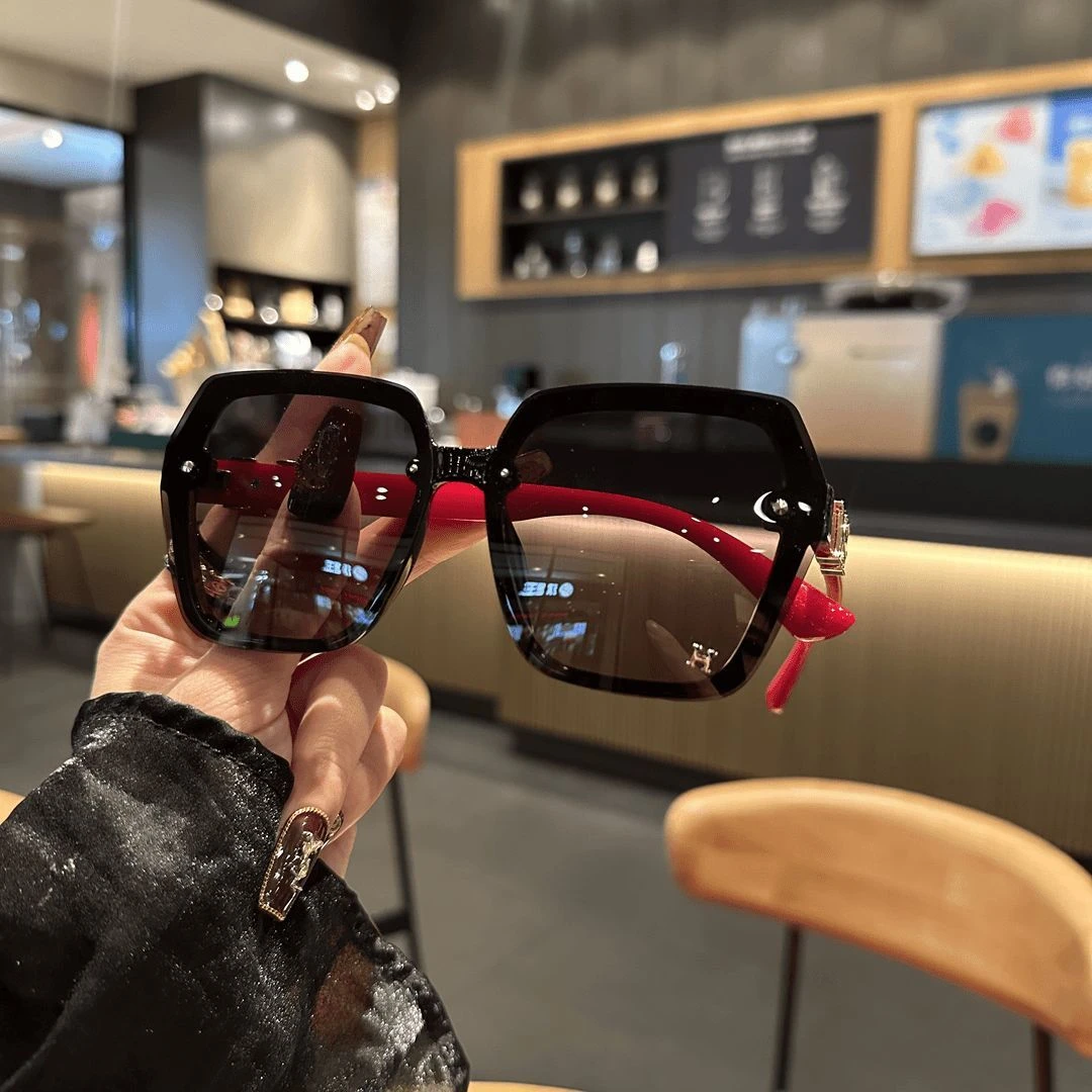 2025新款定制轻奢女高清偏光太阳镜防紫外线大脸显小眼镜墨镜