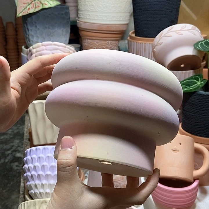 17×12炫彩甜甜圈 粗陶1个