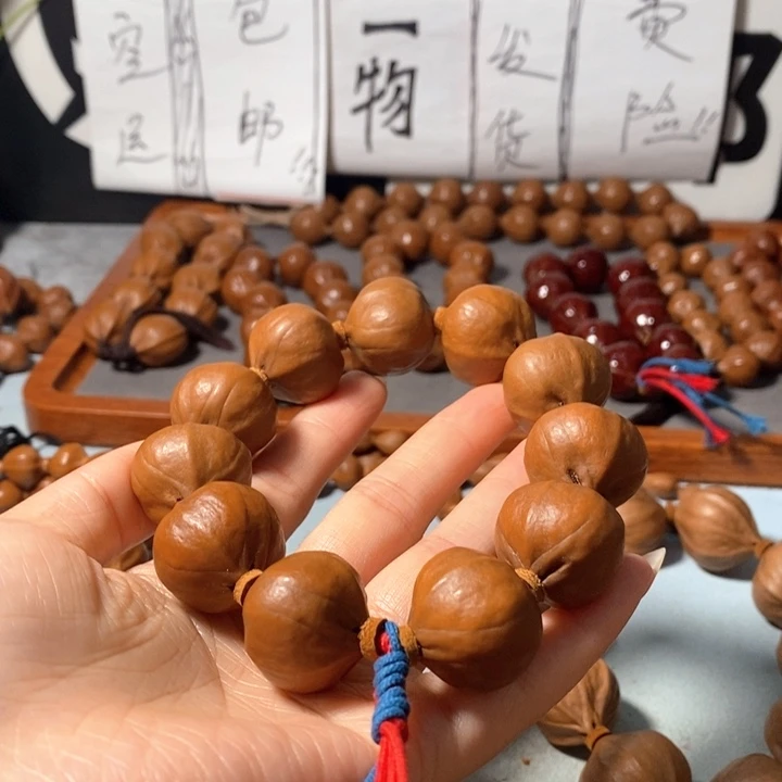 手串橄榄核2222精品老树广东王四会铁核10+1颗