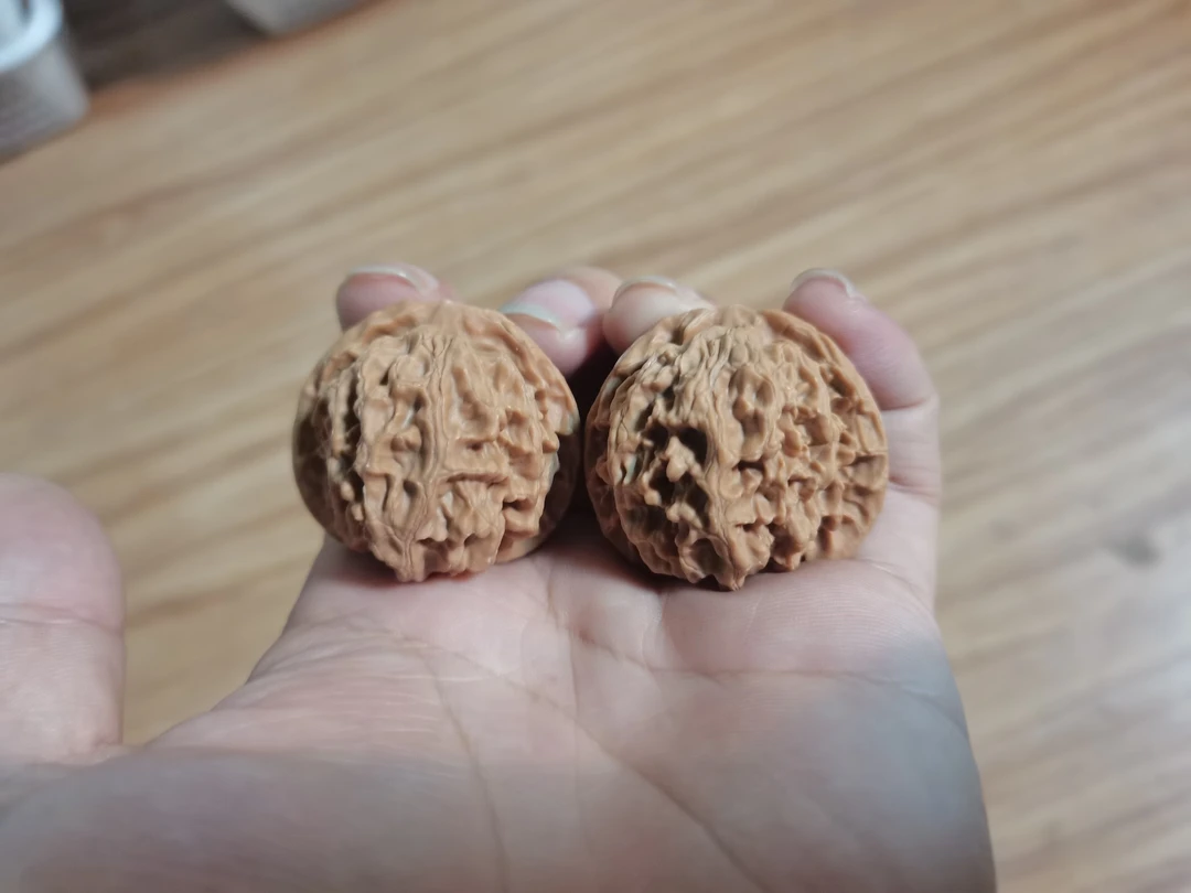 15号无修白茬苹果园核桃，尺寸跟着直播走