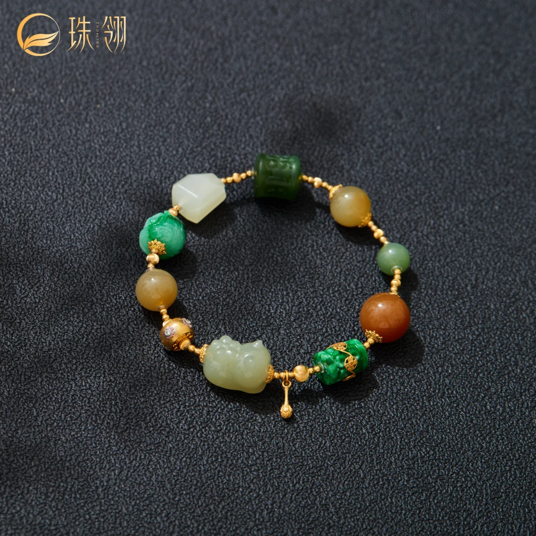 【珠翎珠宝】聚瑞丨18K多宝手串多样性发一#XYGD174028-B